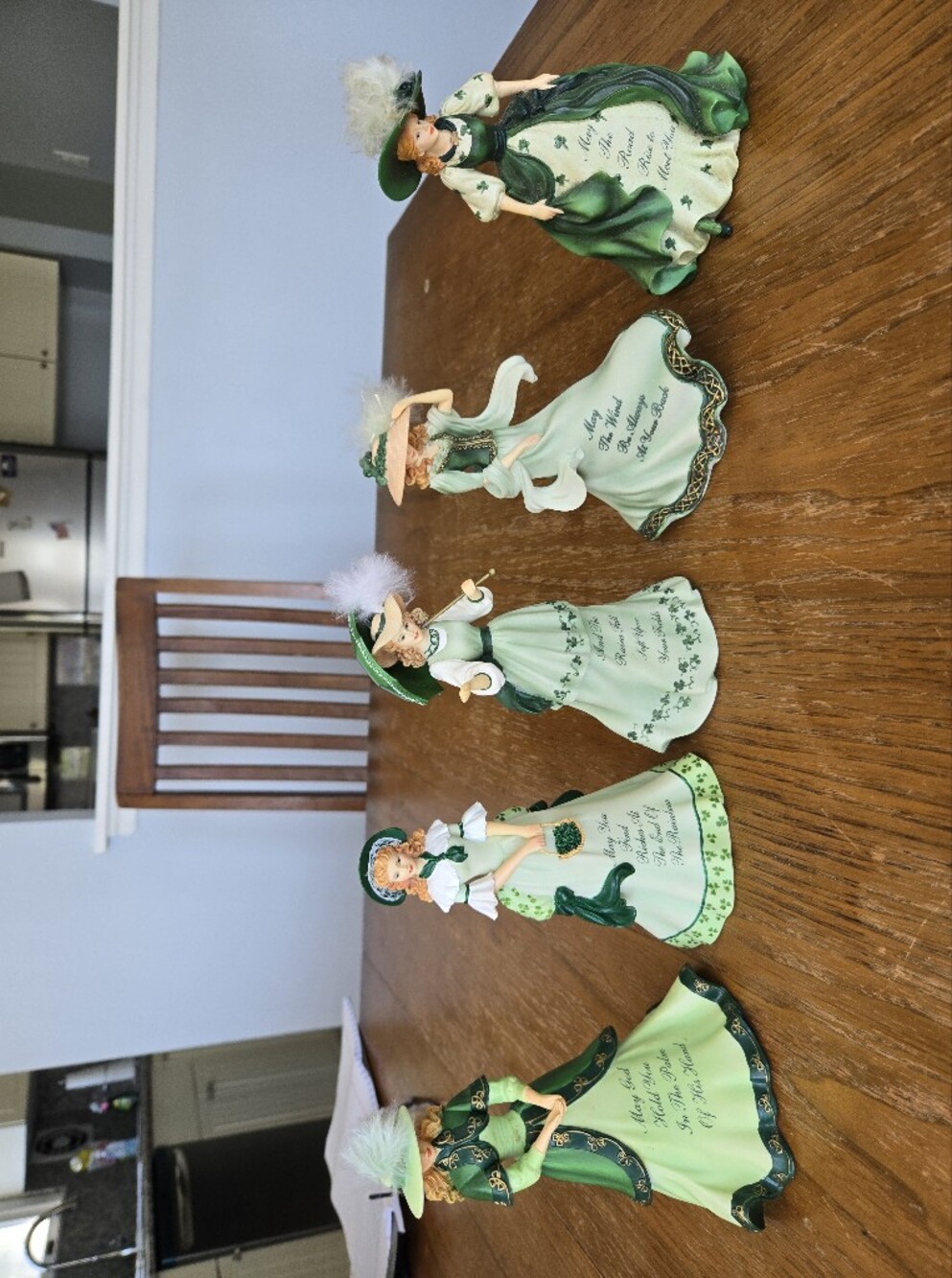 Blessings From The Emerald  Isle Ladies Collection ~ Set Of 5 Figurines